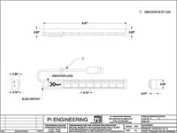 X-keys XK-24 Dimensioned Drawing